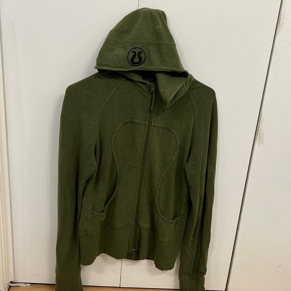 Lululemon green organic cotton sweatshirt